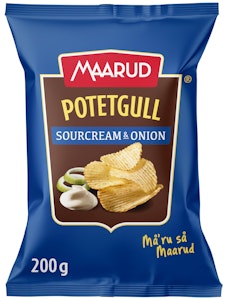 Maarud Potetgull Sourcream & Onion