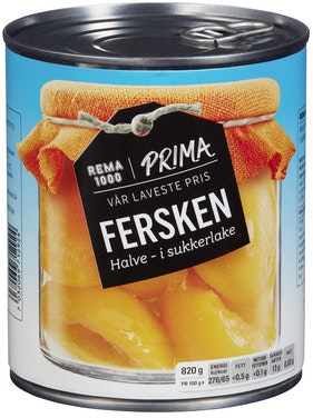 Bilde: © REMA 1000 / Oda REMA 1000 Fersken Halve 820 g