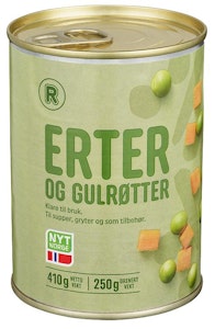 REMA 1000 Erter & Gulrøtter