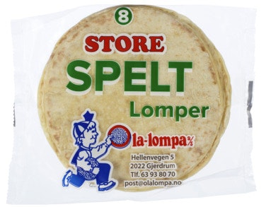 Ola Lompa Store Spelt Lomper 8 stk