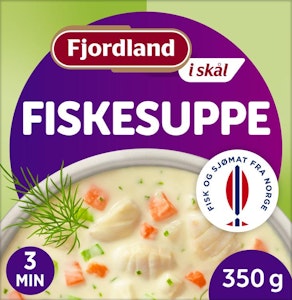 Fjordland Fiskesuppe Med crème fraîche og urter