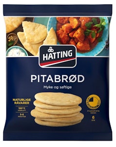 Hatting Pitabrød Fine, 6stk