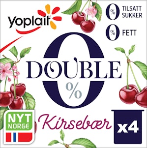 Yoplait 00% Kirsebær, 4x125g