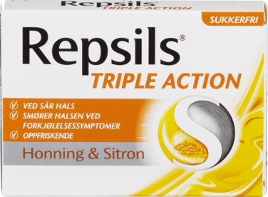 Bilde: © Repsils / Oda Repsils Halstabletter med Honning & Sitron Sukkerfri
