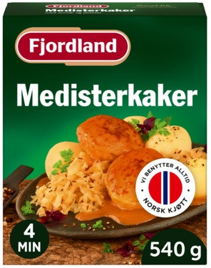 Bilde: © Fjordland / Oda Fjordland Medisterkaker med surkål og poteter