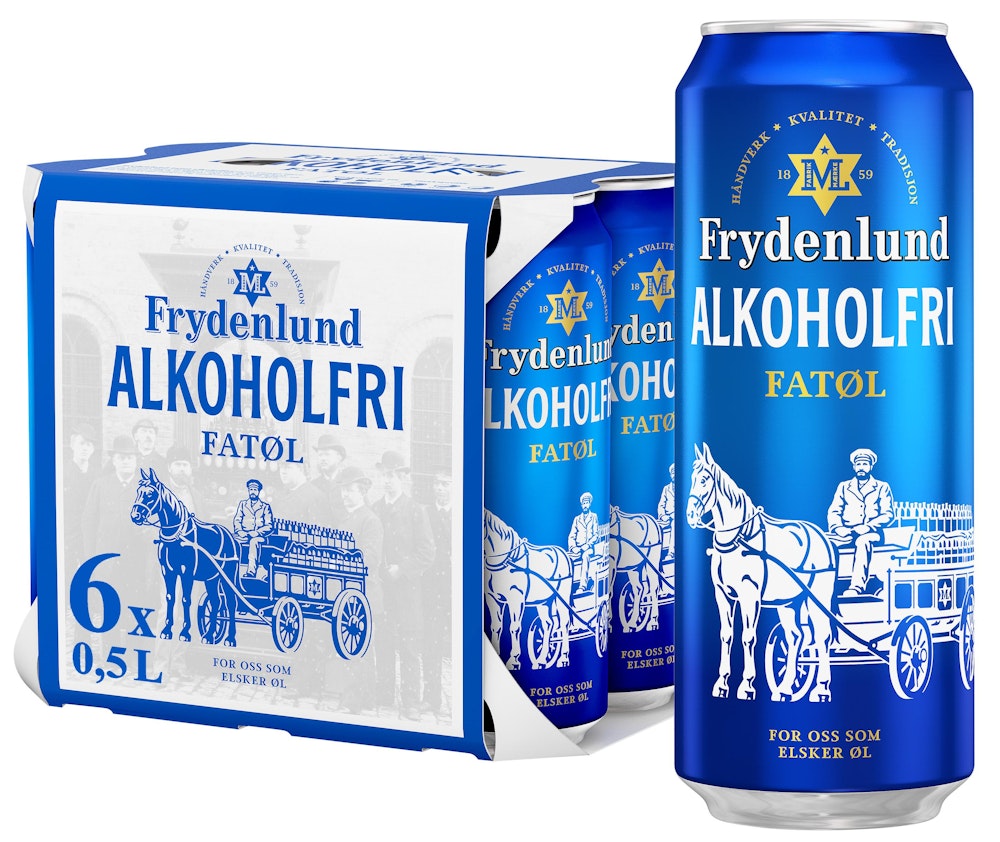 Frydenlund Fatøl Alkoholfri 6 x 0,5L