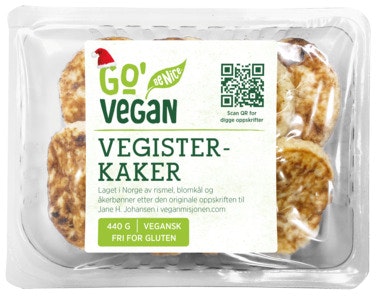 Bilde: © Go Vegan / Oda Go Vegan Vegisterkaker 440 g