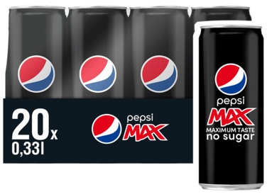 Bilde: © Pepsi Max / Oda Pepsi Max Pepsi Max brett 20 x 0,33L