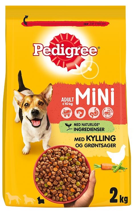 Pedigree Pedigree Adult Mini Tørrfôr til Hunder Kylling og Grønnsaker