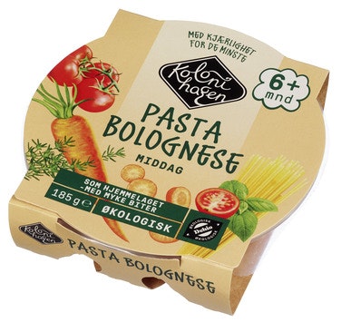 Bilde: © Kolonihagen / Oda Kolonihagen Pasta Bolognese Fra 6 mnd, Økologisk