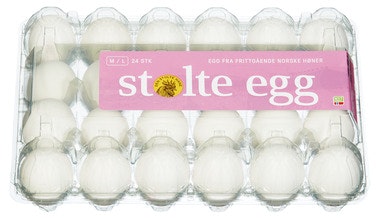 Bilde: © Den Stolte Hane / Oda Den Stolte Hane Gårdsegg Fra Frittgående Høner Str M/L