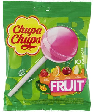 Chupa Chups Lollipop Fruktsmak 10 stk