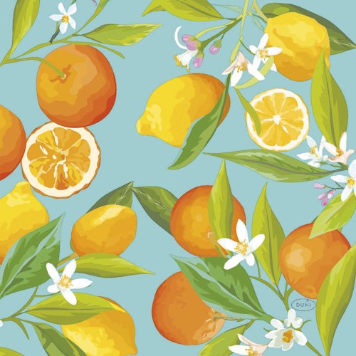 Bilde: © Duni / Oda Duni Servietter Lemon Tree 3 lag, 33x33cm