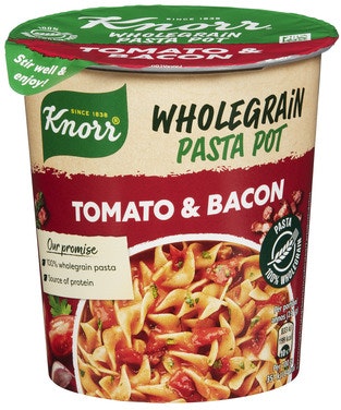Bilde: © Knorr / Oda Knorr Knorr Snack Pot Wholegrain Tomato & Bacon