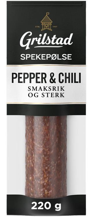 Grilstad Hel Spekepølse Med Pepper & Chili