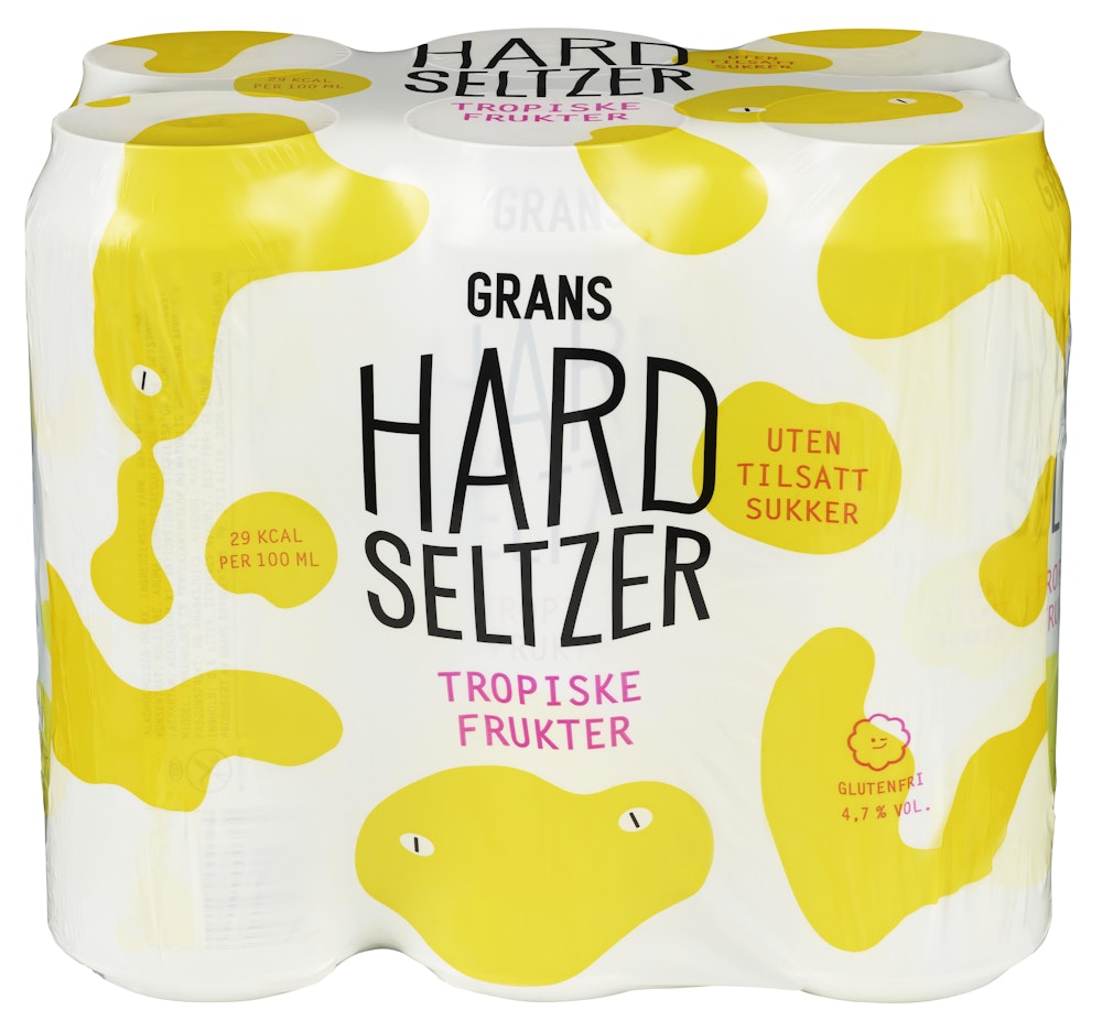 Hard Seltzer Tropiske frukter, 3 l