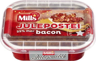 Bilde: © Mills / Oda Mills Julepostei med Biter av Bacon 185 g