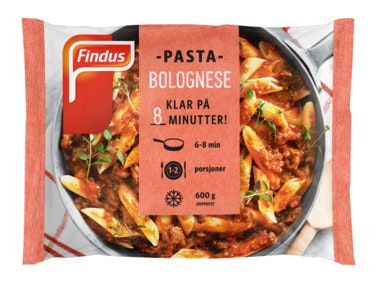 Bilde: © Findus / Oda Findus Pasta Bolognese