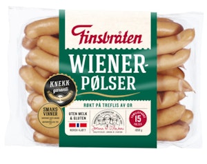 Finsbråten Wiener storpakk, 15 stk Partivare