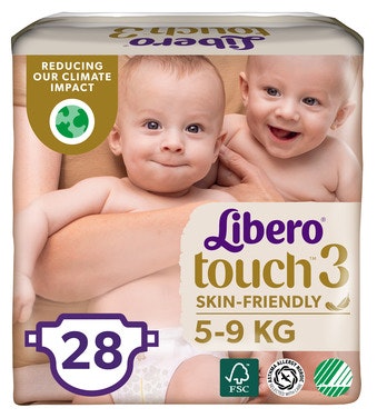 Bilde: © Libero / Oda Libero Libero Touch Tapebleie Str 3, 4-8kg, 28 stk
