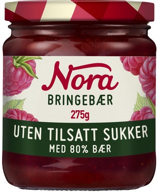 Bilde: © Nora / Oda Nora Nora Bringebær Uten tilsatt sukker