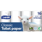 Toalettpapir Hvit Lambi