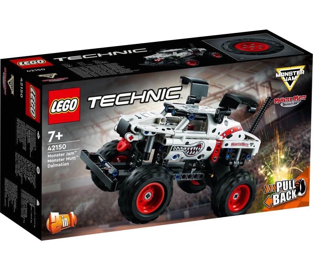Sprell LEGO Technic Monster Jam Dalmatinermønstret