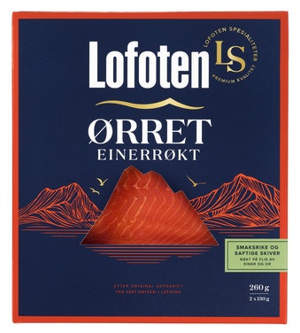 Bilde: © Lofoten / Oda Lofoten Einerrøkt Ørret Skivet