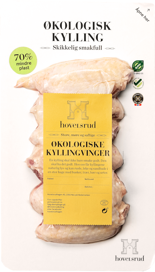 Hovelsrud Gård Økologiske Kyllingvinger ca. 300 g