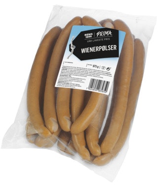 Bilde: © REMA 1000 / Oda REMA 1000 Prima Wienerpølse 16 stk