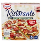 Pizza Ristorante Salame Mozzarella Pesto