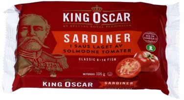 King Oscar Sardiner i Tomatsaus Classic, 106 g