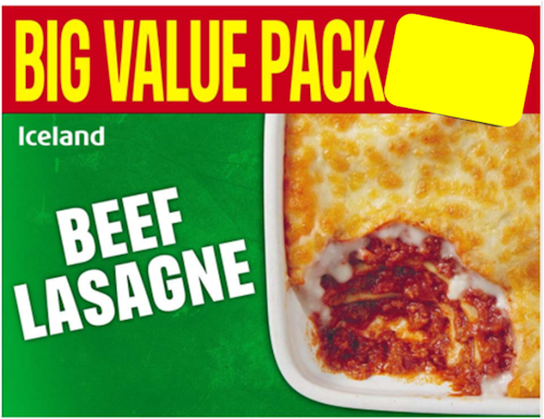 Iceland Beef Lasagne 500 g