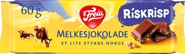 Bilde: © Freia / Oda Freia Melkesjokolade med Riskrisp