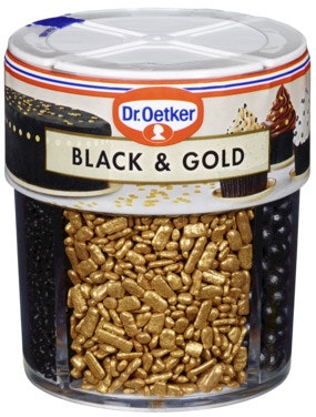 Bilde: © Dr. Oetker / Oda Dr. Oetker Kakepynt Black & Gold 4 kammer