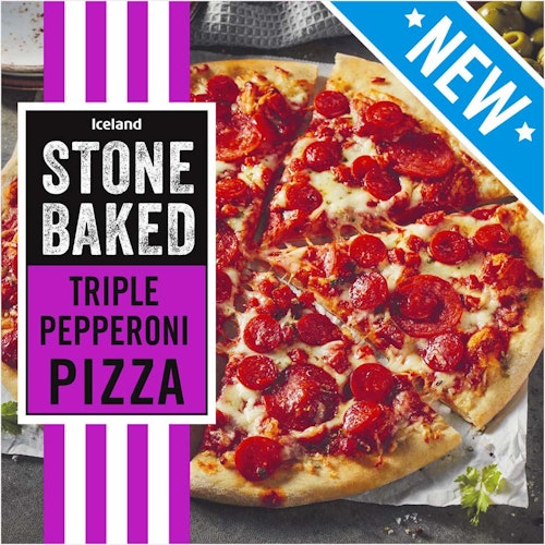 Iceland Trippel Pepperoni Stonebaked Pizza