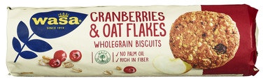 Kjeks Cranberries & Oat Flakes 250 g