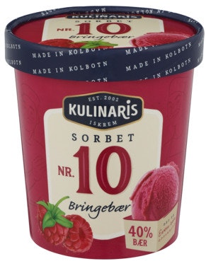 Bilde: © Kulinaris / Oda Kulinaris Sorbet av Bringebær