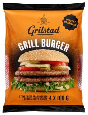 Bilde: © Grilstad / Oda Grilstad Grillburger 4X100 G