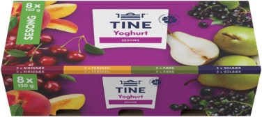 Bilde: © Tine / Oda Tine Yoghurt Sesong Høst/Vinter 8 x 150 g
