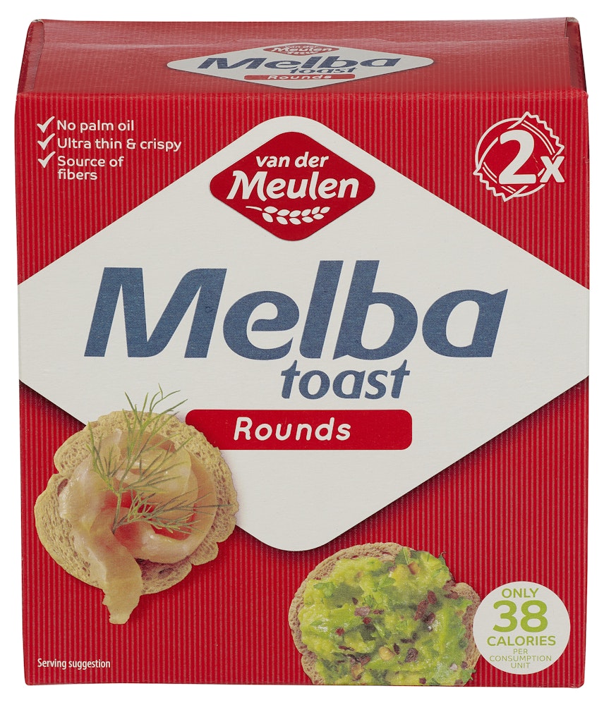 Meulen Melba Toast Rund 110 g