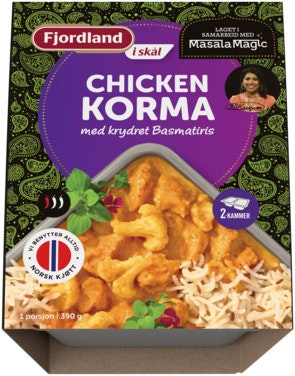 Bilde: © Fjordland / Oda Fjordland Masalamagic Chicken Korma Med krydret basmatiris