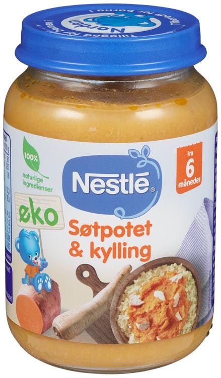 Nestlé Søtpotet & Kylling Fra 6 mnd, Økologisk
