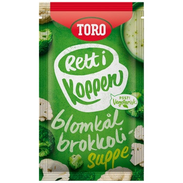 Toro Blomkål- & Brokkolisuppe Rett i Koppen