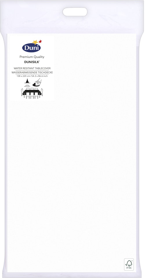 Bilde: © Duni / Oda Duni Duk White 138x220 cm