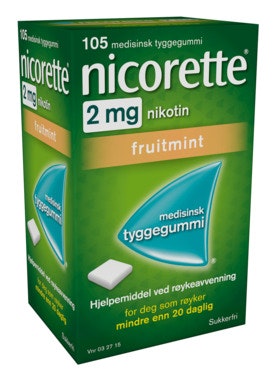 Nicorette Nicorette Tyggegummi Fruitmint 2mg
