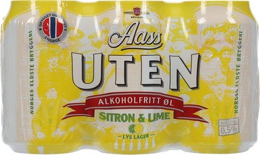 Bilde: © Aass Bryggeri / Oda Aass Bryggeri Aass UTEN Sitron & Lime 6x0,33l