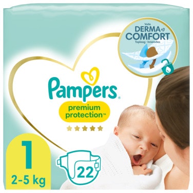 Bilde: © Pampers / Oda Pampers Bleie Premium Protection New Baby Str. 1, 2-5kg