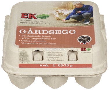 Bilde: © Ek Gårdskjøkken / Oda Ek Gårdskjøkken Store Egg Fra Frittgående Høner Str L