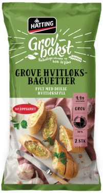 Bilde: © Hatting / Oda Hatting Grove Hvitløksbaguetter 2stk